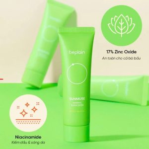Kem Chống Nắng Beplain Mineral Sunscreen SPF50+ PA++++ Chính Hãng Xanh Lá 50ml