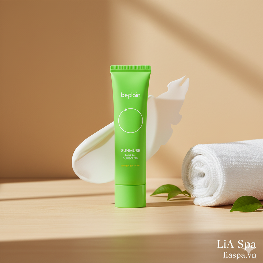 Kem Chống Nắng Beplain Mineral Sunscreen SPF50+ PA++++ Chính Hãng Xanh Lá 50ml 