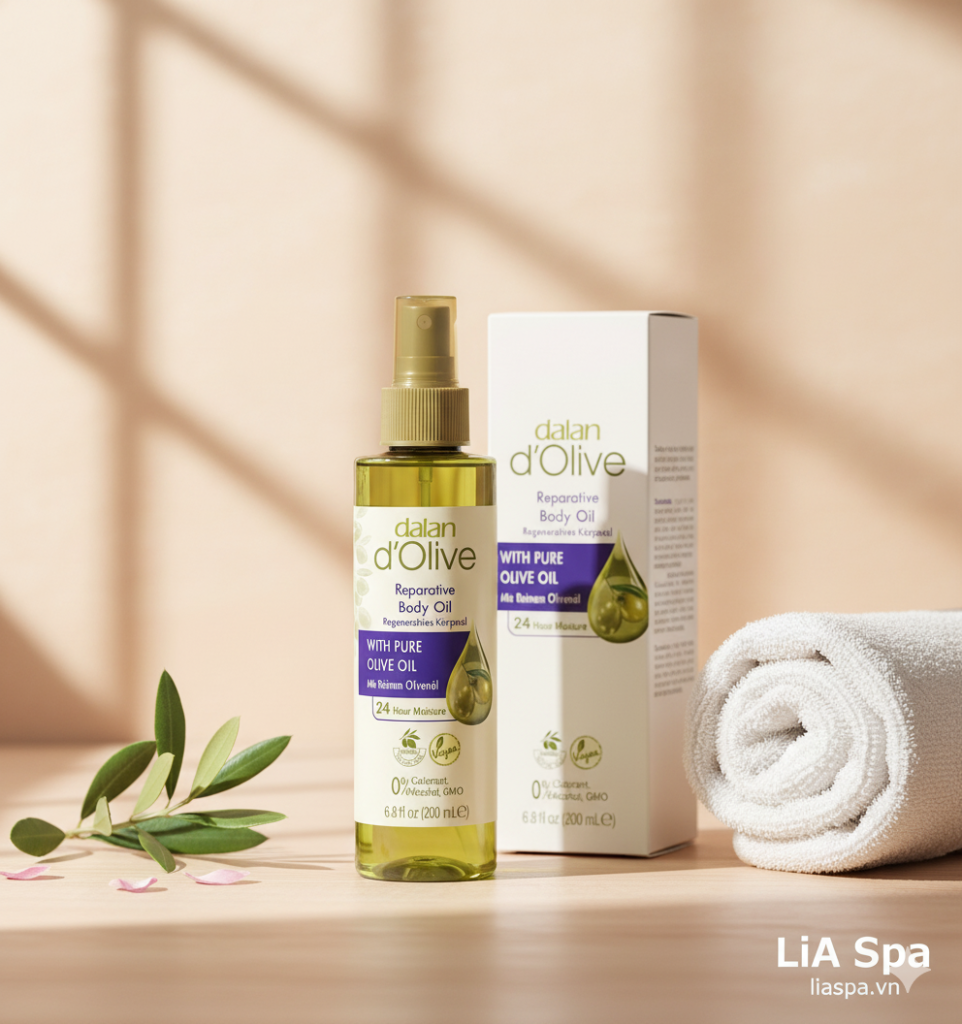 Tinh Dầu Massage Dưỡng Ẩm Toàn Thân Dalan d’Olive Olive Oil Body Oil Chính Hãng