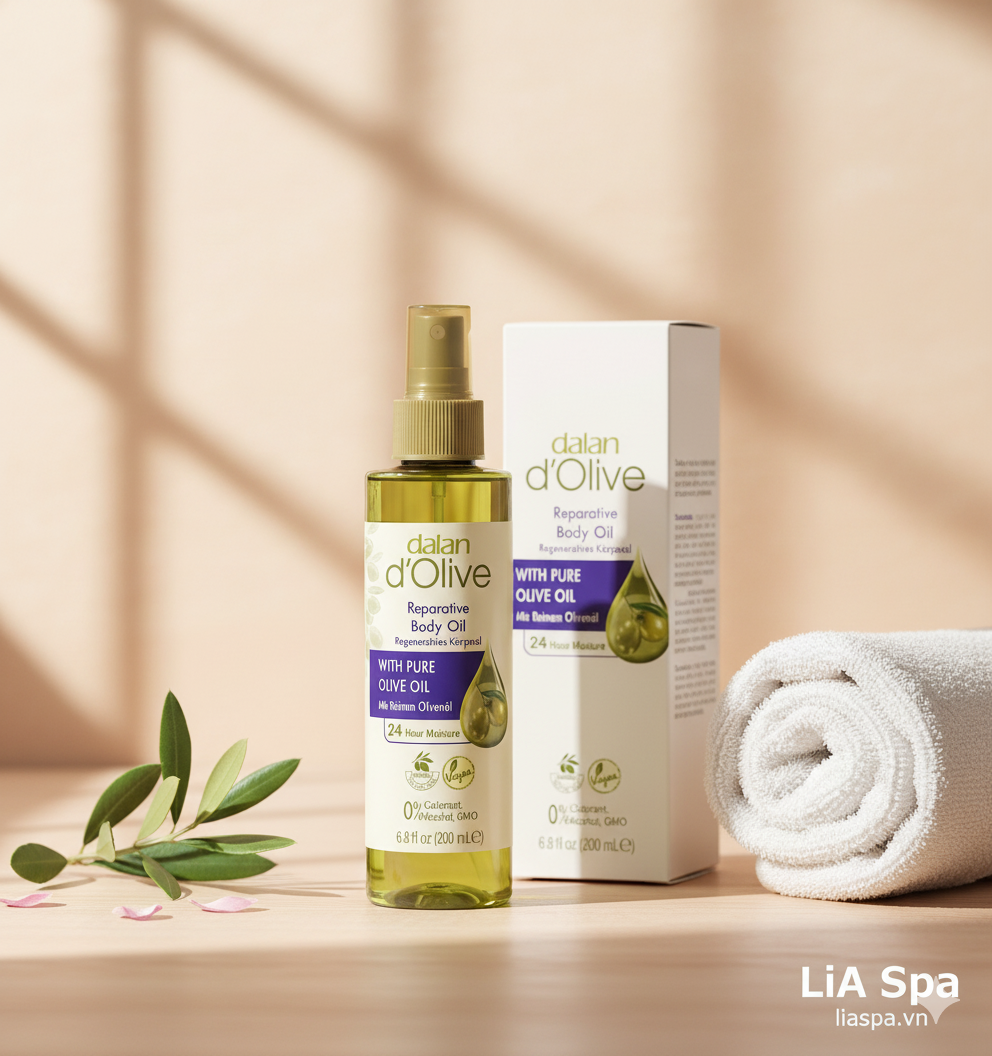 Tinh Dầu Massage Dưỡng Ẩm Toàn Thân Dalan d’Olive Olive Oil Body Oil Chính Hãng