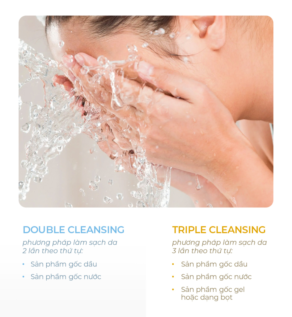 Triple Cleansing – Phương Pháp Làm Sạch Da Chuyên Sâu Cho Da Dầu Mụn